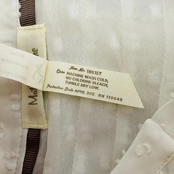 Matilda Jane Renae Victorian Top Swiss Dot Sheer Blouse White - Picture 6 of 7